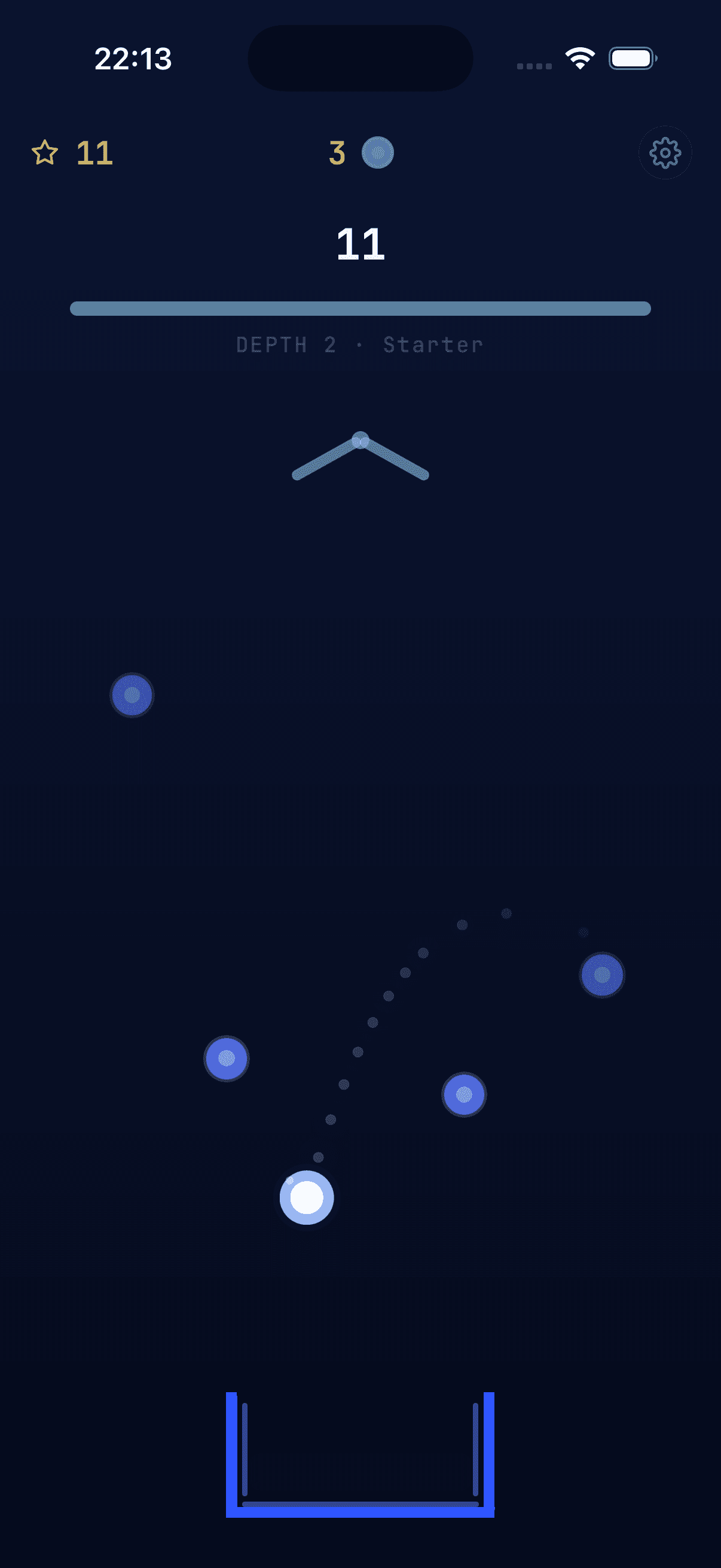 Successful catch in a tight bucket